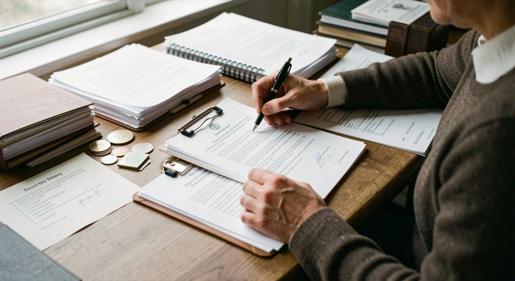 Estate Planning: editorial guides about Organize personal documents and questions before a will, power or beneficiary decision needs attention